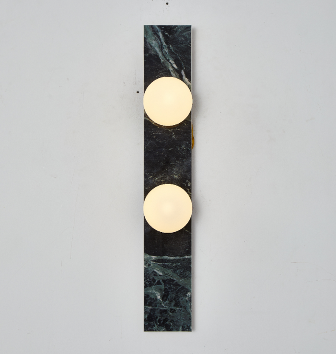 Virelle Stone Double Globe Wall Sconce