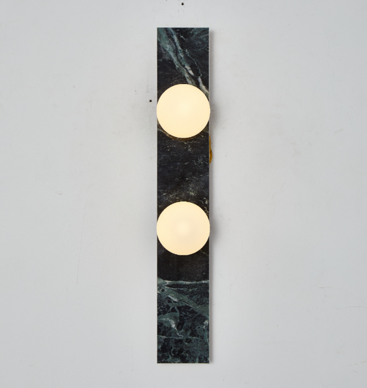 Virelle Stone Double Globe Wall Sconce