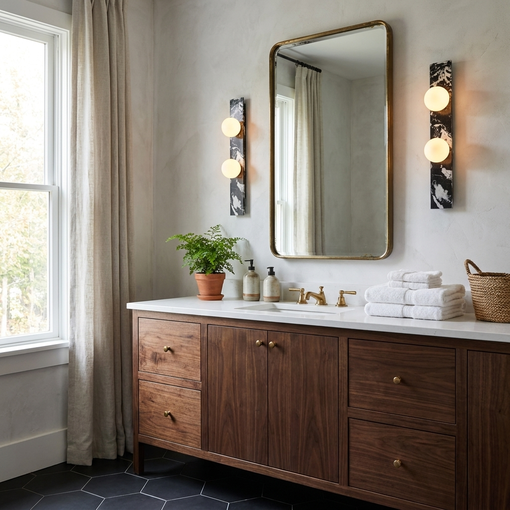 Virelle Stone Double Globe Wall Sconce