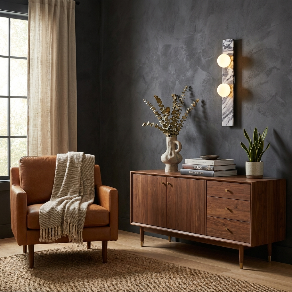 Virelle Stone Double Globe Wall Sconce