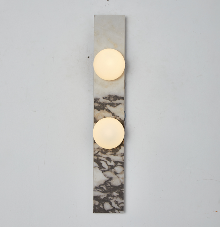 Virelle Stone Double Globe Wall Sconce