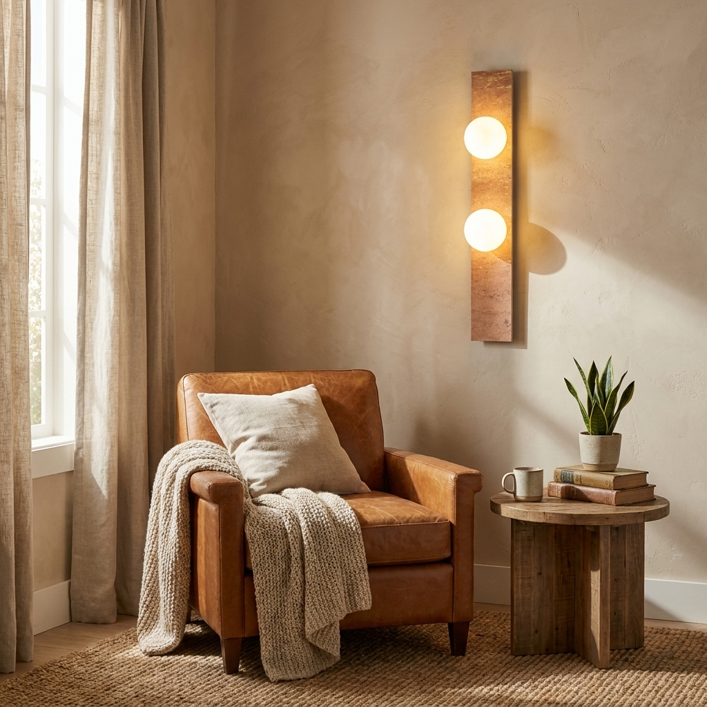 Virelle Stone Double Globe Wall Sconce