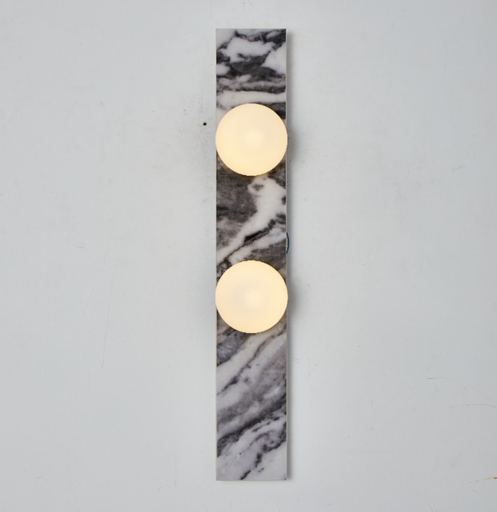 Virelle Stone Double Globe Wall Sconce