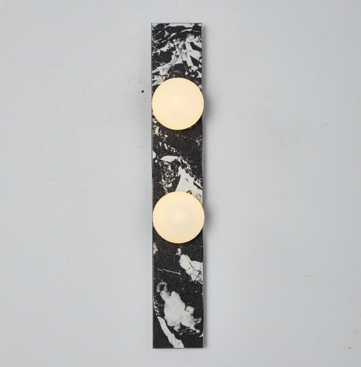 Virelle Stone Double Globe Wall Sconce