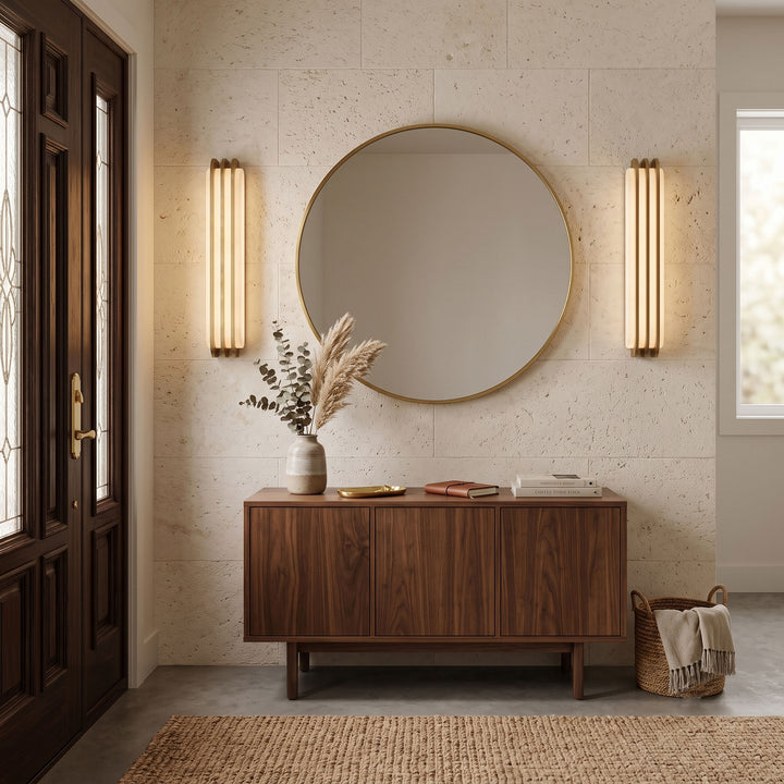 Virex Layered Alabaster Wall Light