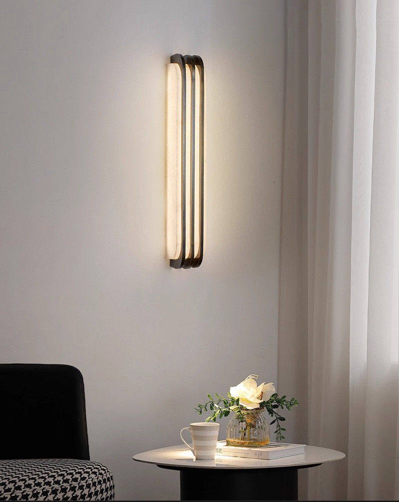 Virex Layered Alabaster Wall Light - Vakkerlight