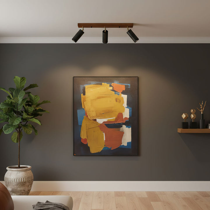 Volcanic Wood Trio Ceiling Spot - Vakkerlight