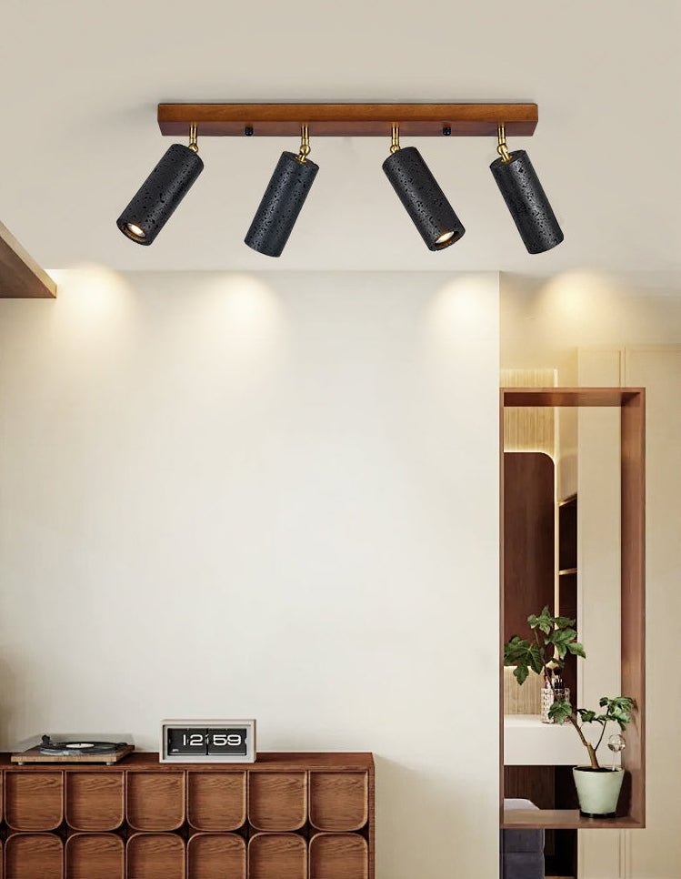 Volcanic Wood Trio Ceiling Spot - Vakkerlight