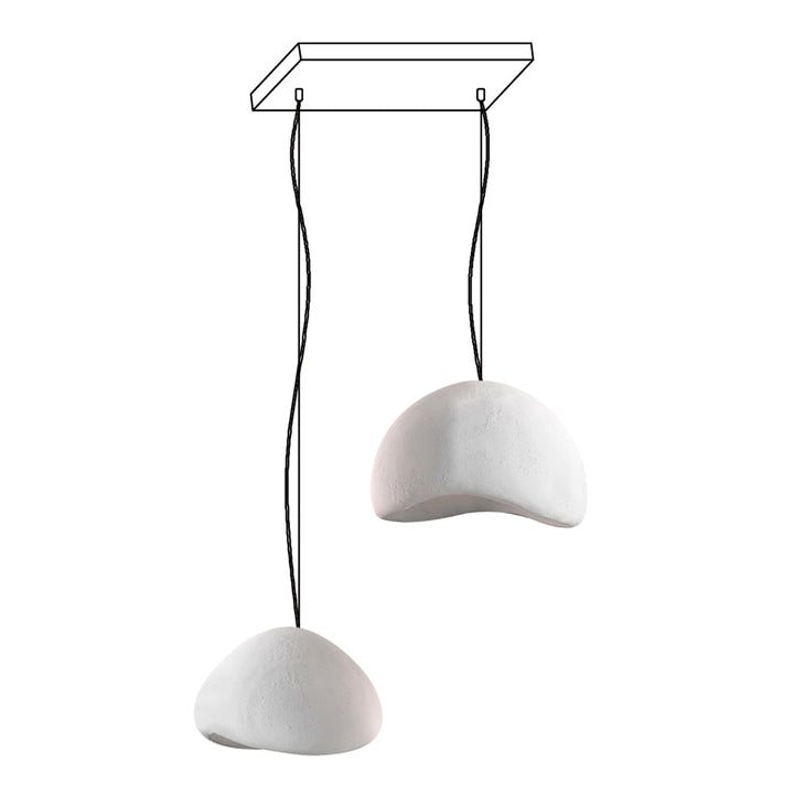 Lampadario combinato khmara grezzo