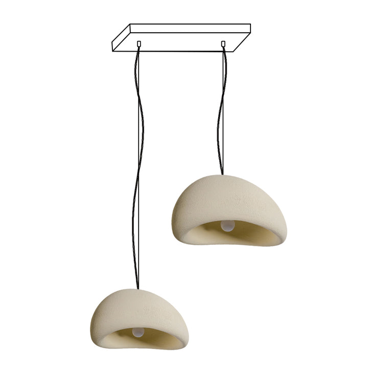 Lampadario combinato khmara grezzo