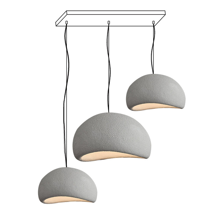 Lampadario combinato khmara grezzo