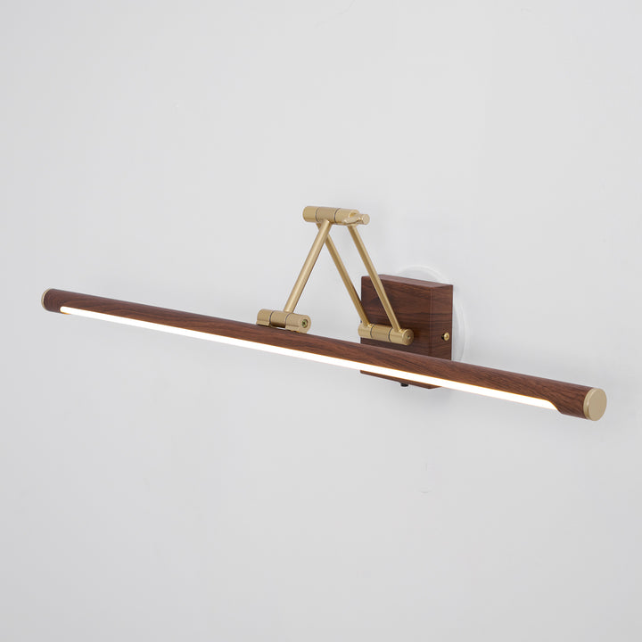 Walnut Color Linear Adjustable Wall Light - Vakkerlight