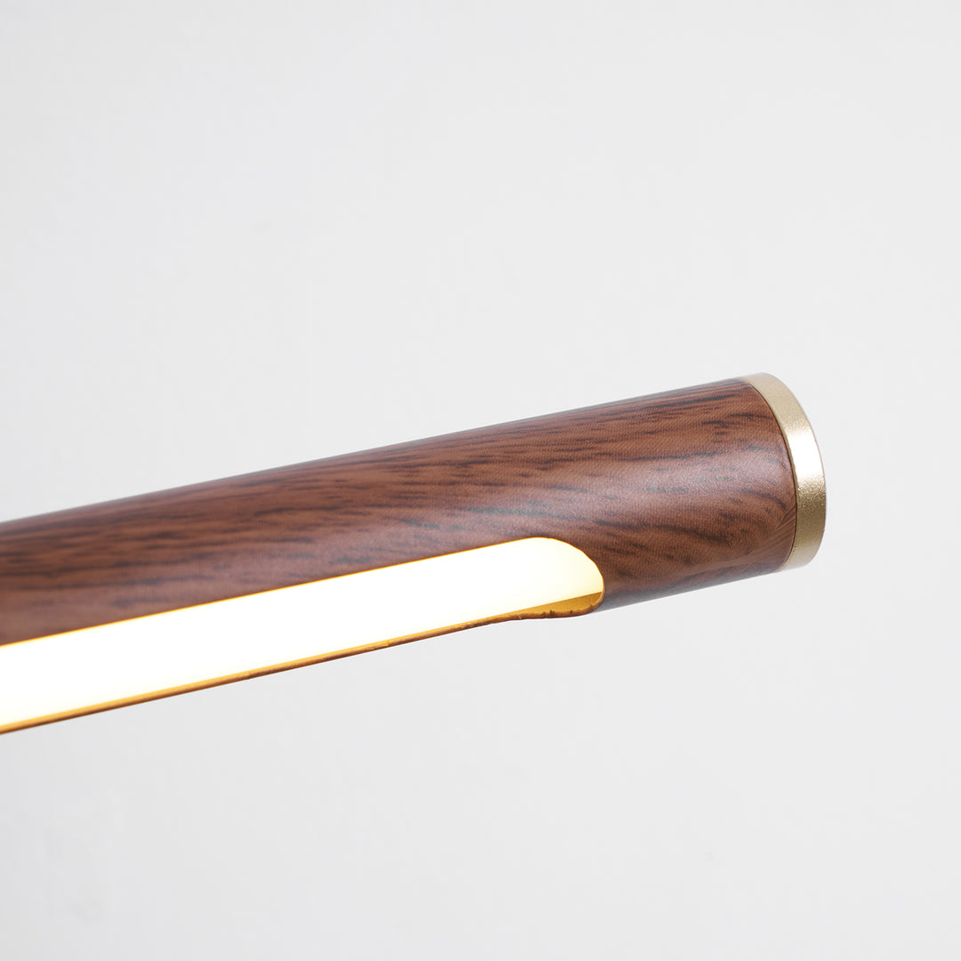 Walnut Color Linear Adjustable Wall Light - Vakkerlight