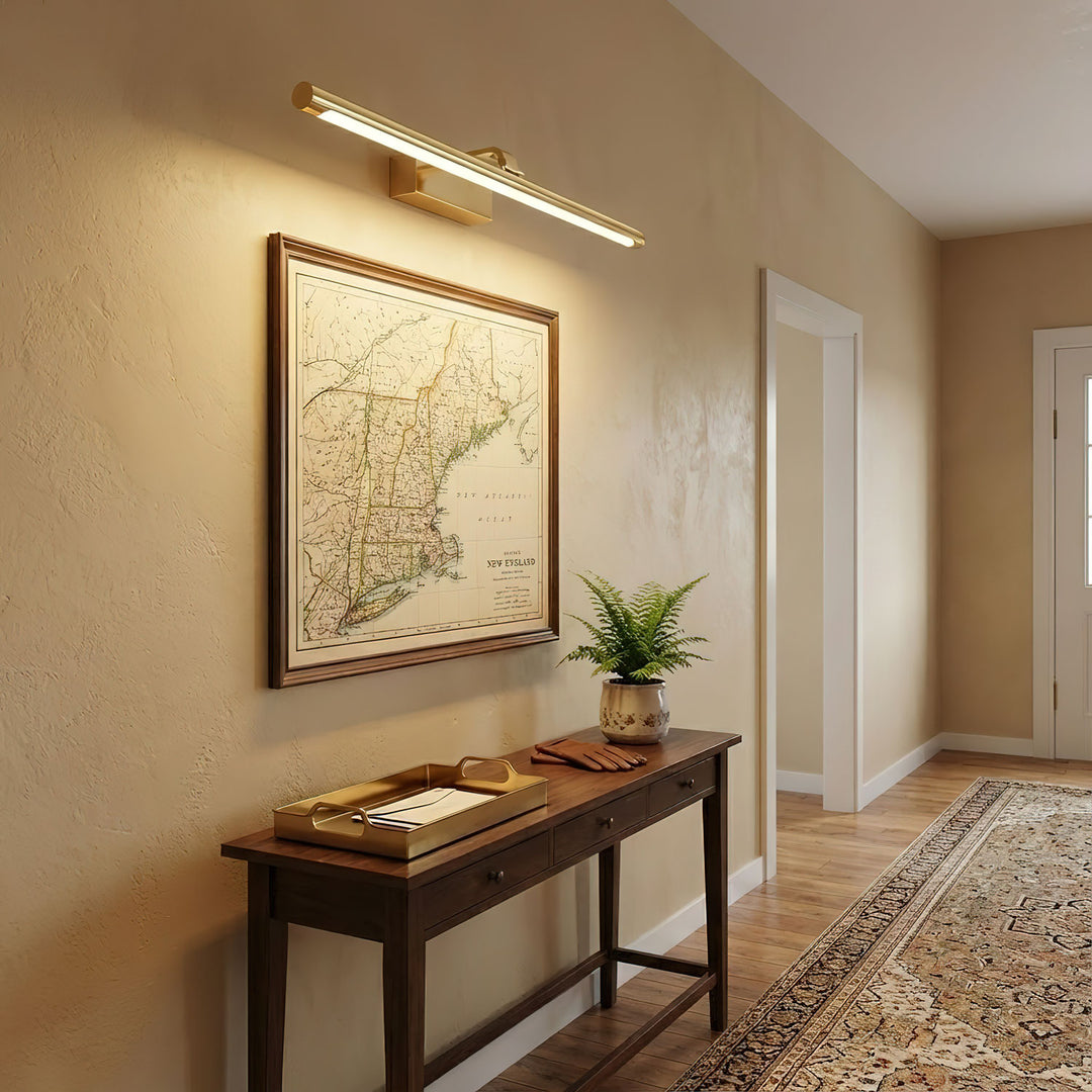 Walnut Color Linear LED Wall Light - Vakkerlight