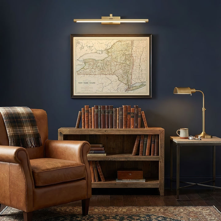 Walnut Color Linear LED Wall Light - Vakkerlight