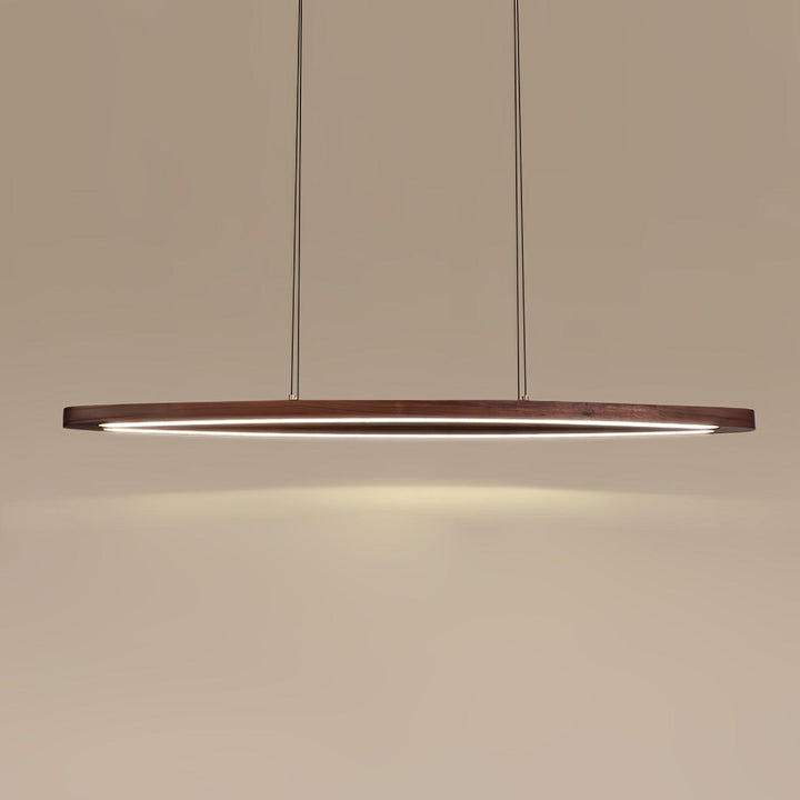 Walnut Arc Linear Pendant Lamp - Vakkerlight