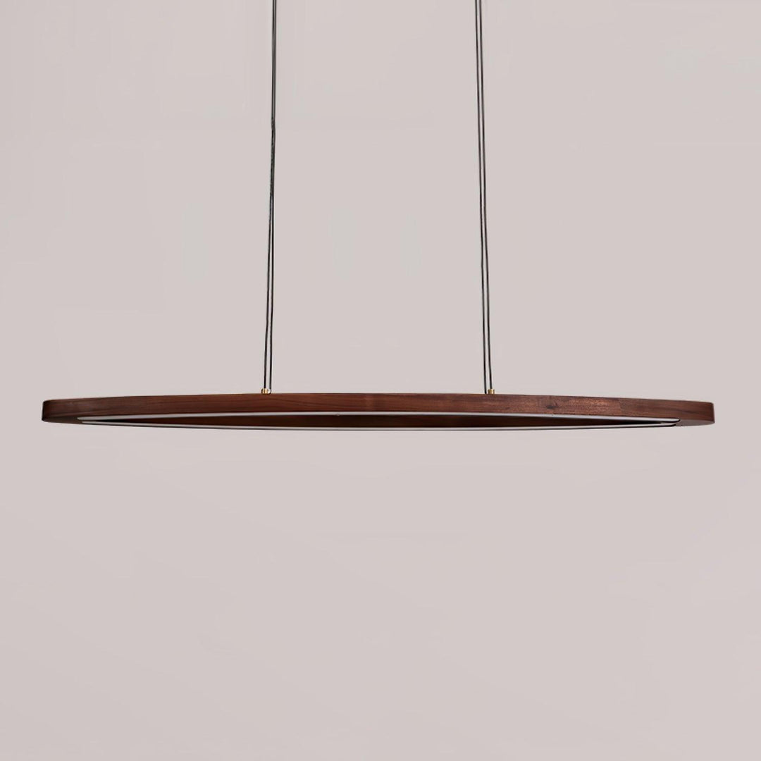 Walnut Arc Linear Pendant Lamp - Vakkerlight