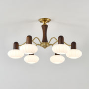 Walnut Color Embrace Chandelier