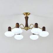 Walnut Color Embrace Chandelier