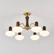 Walnut Color Embrace Chandelier