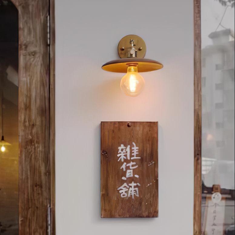 Walnut Flared Wall Light - Vakkerlight