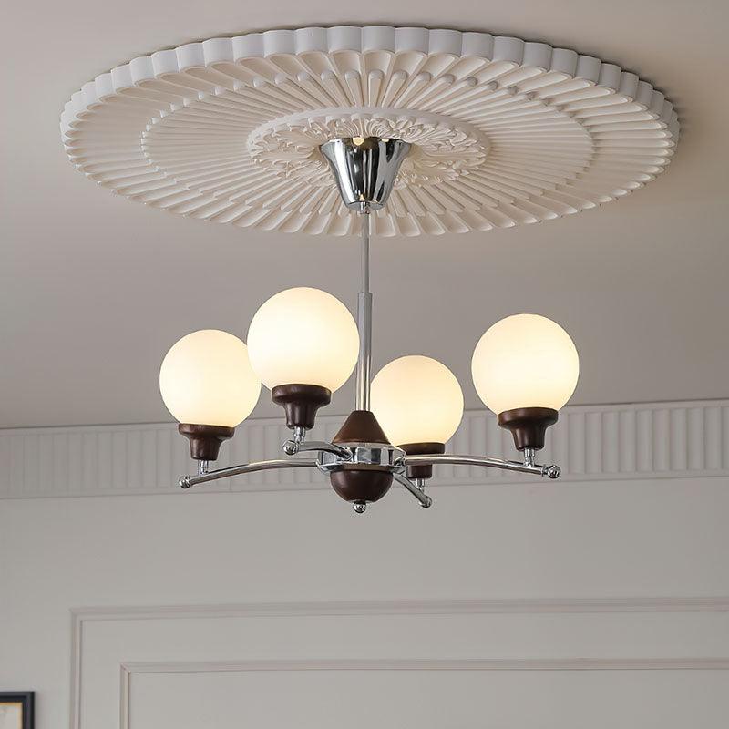 Walnut Glass Ball Chandelier - Vakkerlight