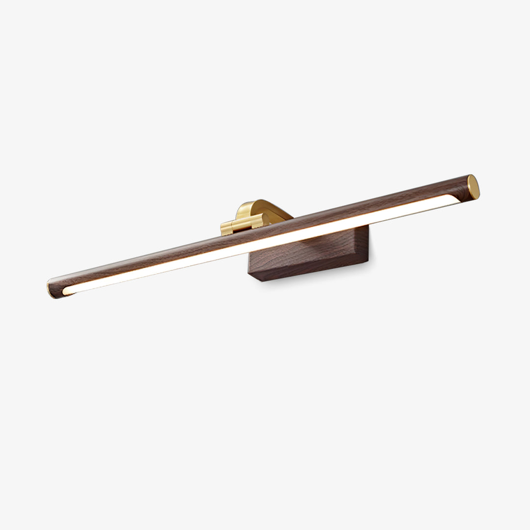 Walnut Color Linear LED Wall Light - Vakkerlight