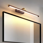 Walnut Color Linear LED Wall Light