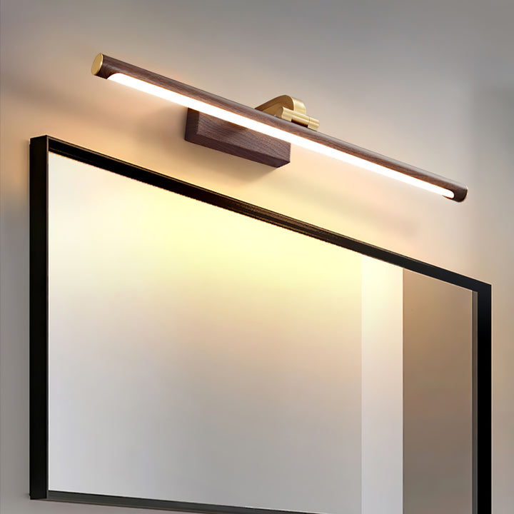 Walnut Color Linear LED Wall Light - Vakkerlight