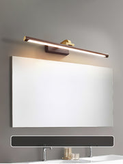 Walnut Color Linear LED Wall Light