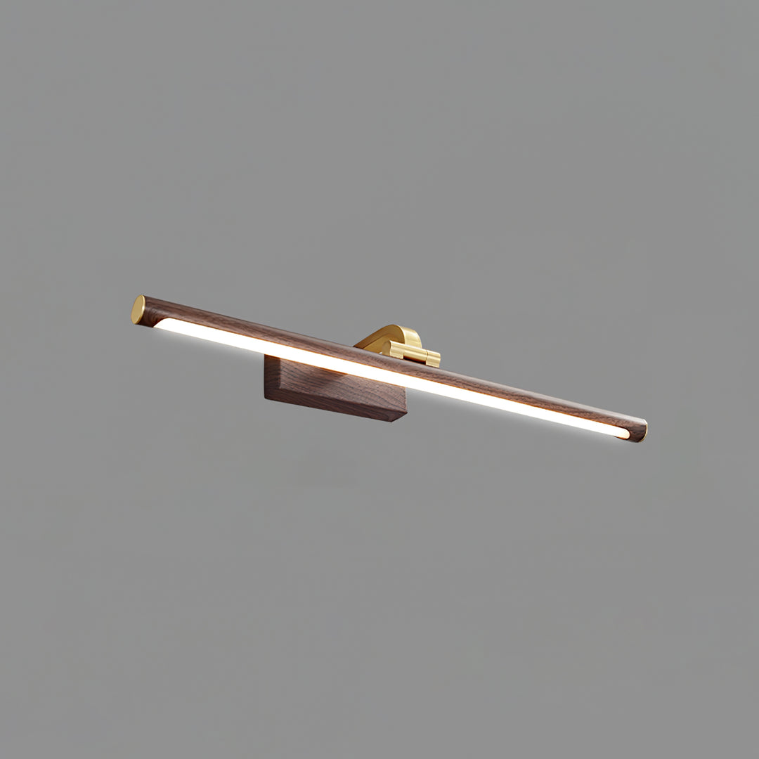 Walnut Color Linear LED Wall Light - Vakkerlight