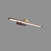 Walnut Color Linear LED Wall Light