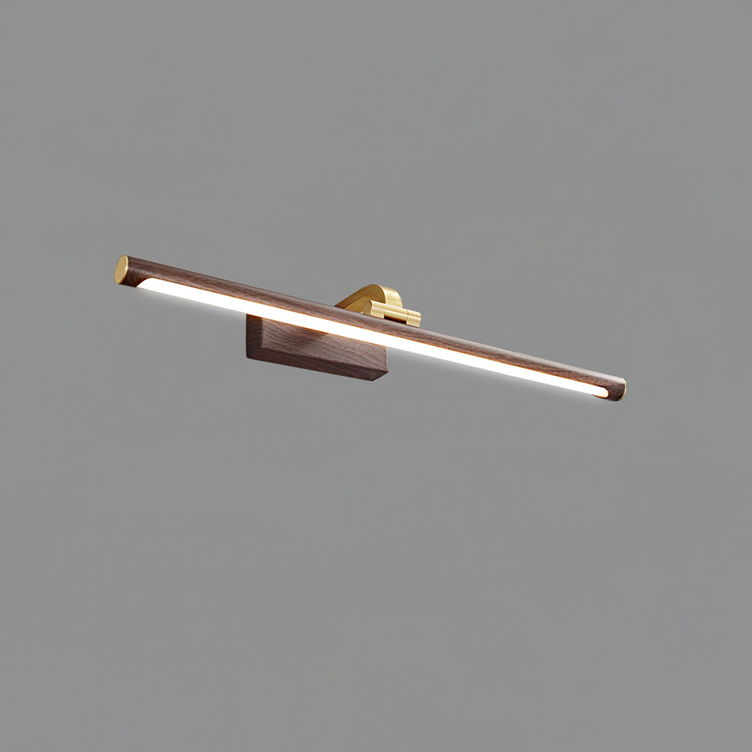 Walnut Color Linear LED Wall Light - Vakkerlight