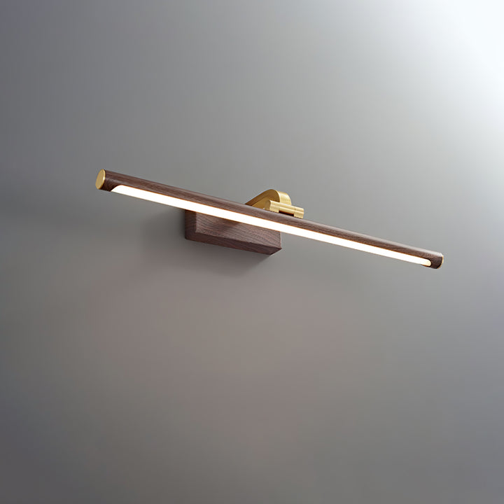 Walnut Color Linear LED Wall Light - Vakkerlight