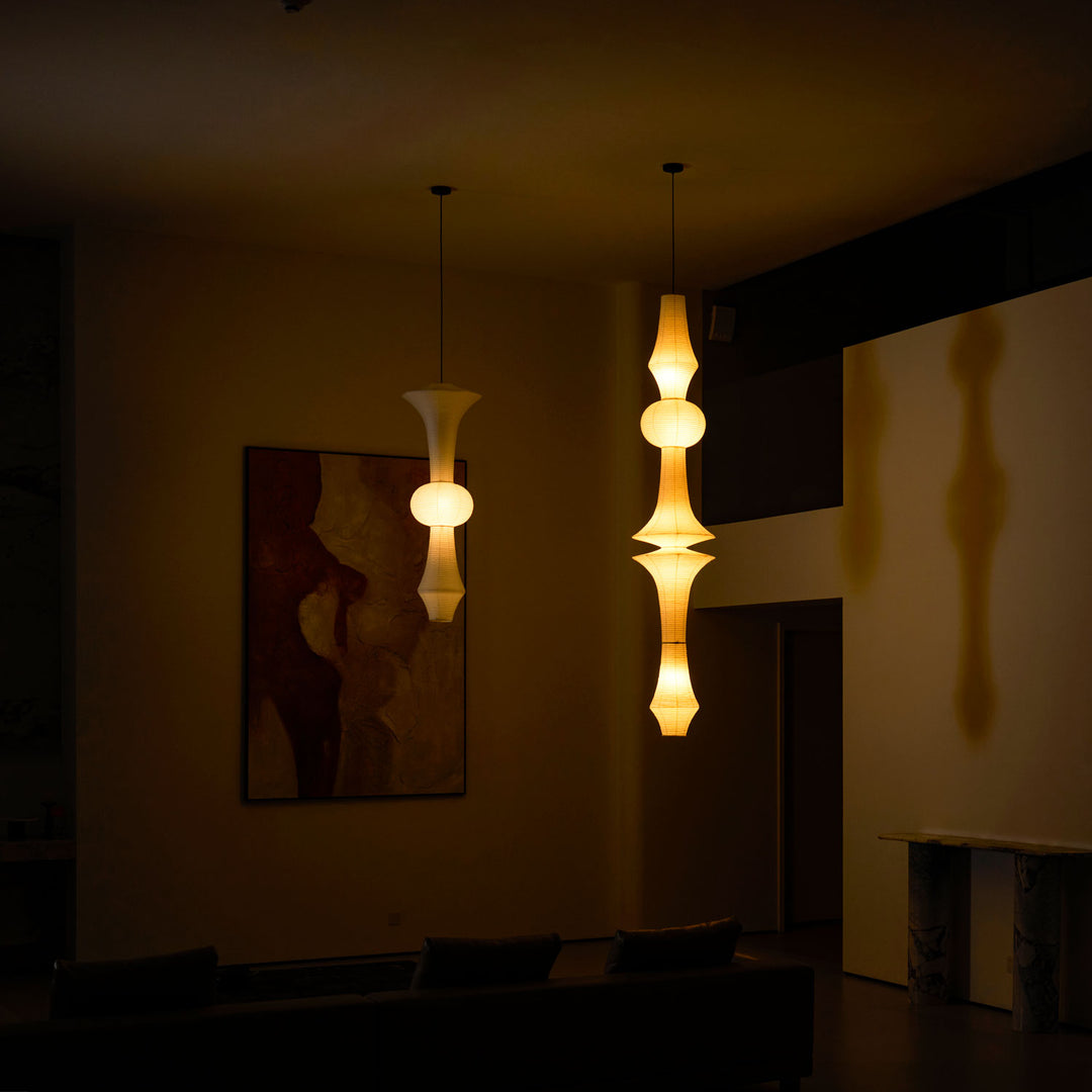 Washi Paper E Pendant Light - Vakkerlight
