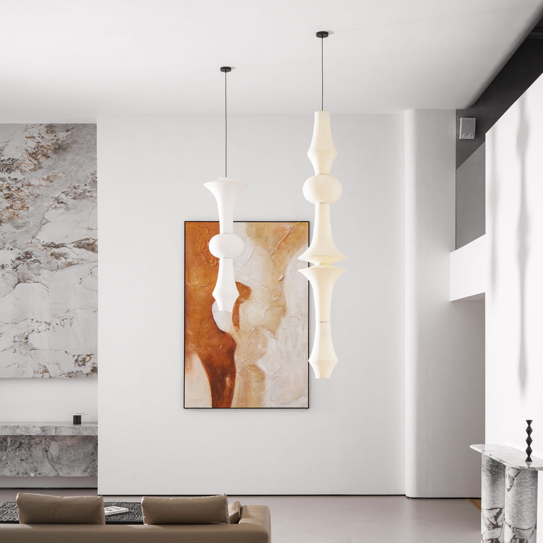 Washi Paper E Pendant Light - Vakkerlight