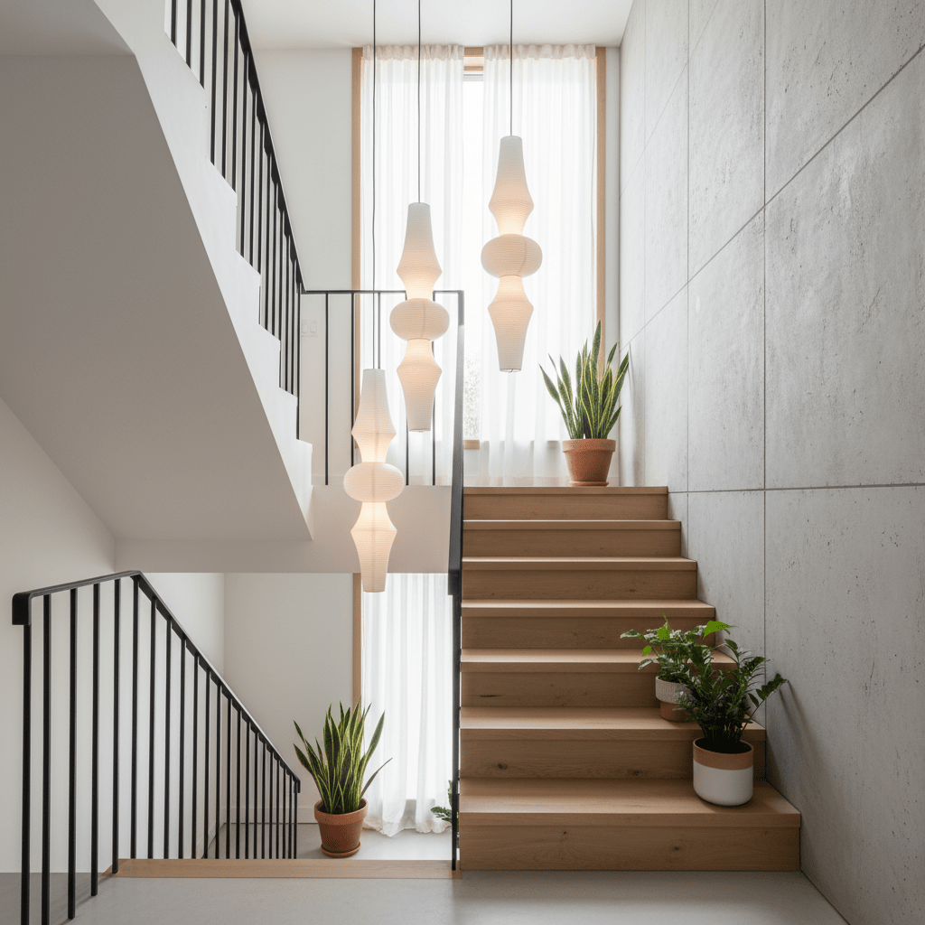 Washi Paper E Pendant Light - Vakkerlight