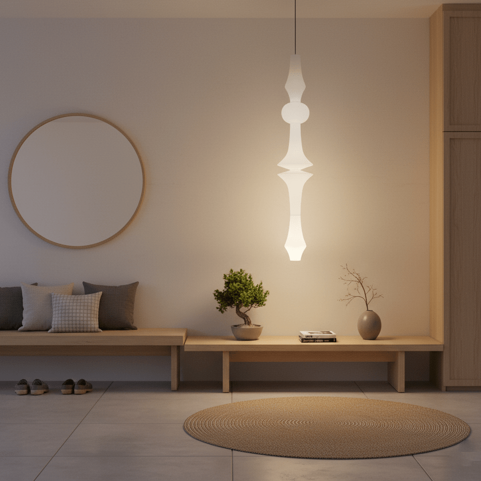 Washi Paper E Pendant Light - Vakkerlight