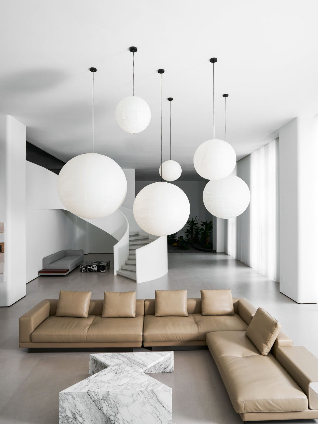 Washi Paper Round Series Pendant Lamp - Vakkerlight