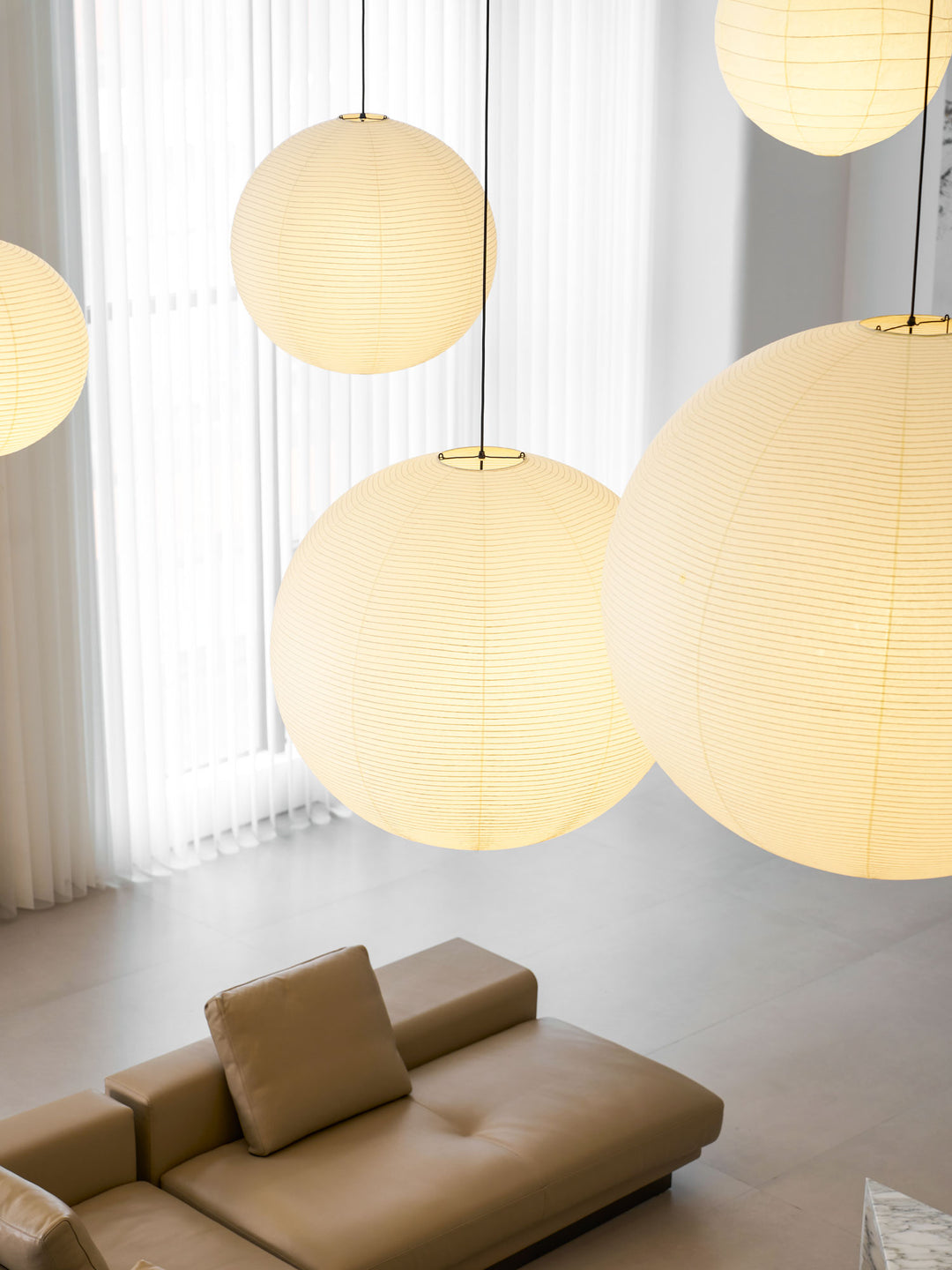 Washi Paper Round Series Pendant Lamp - Vakkerlight