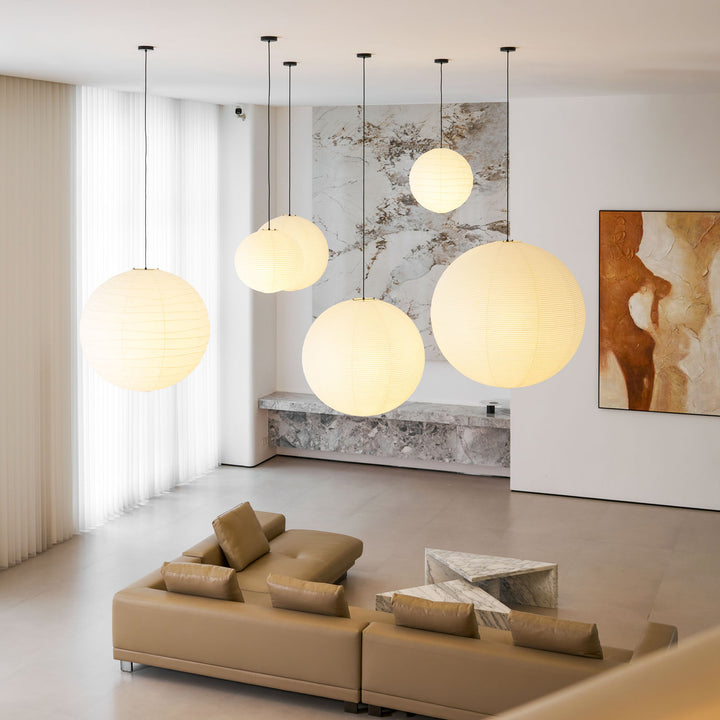 Washi Paper Round Series Pendant Lamp - Vakkerlight