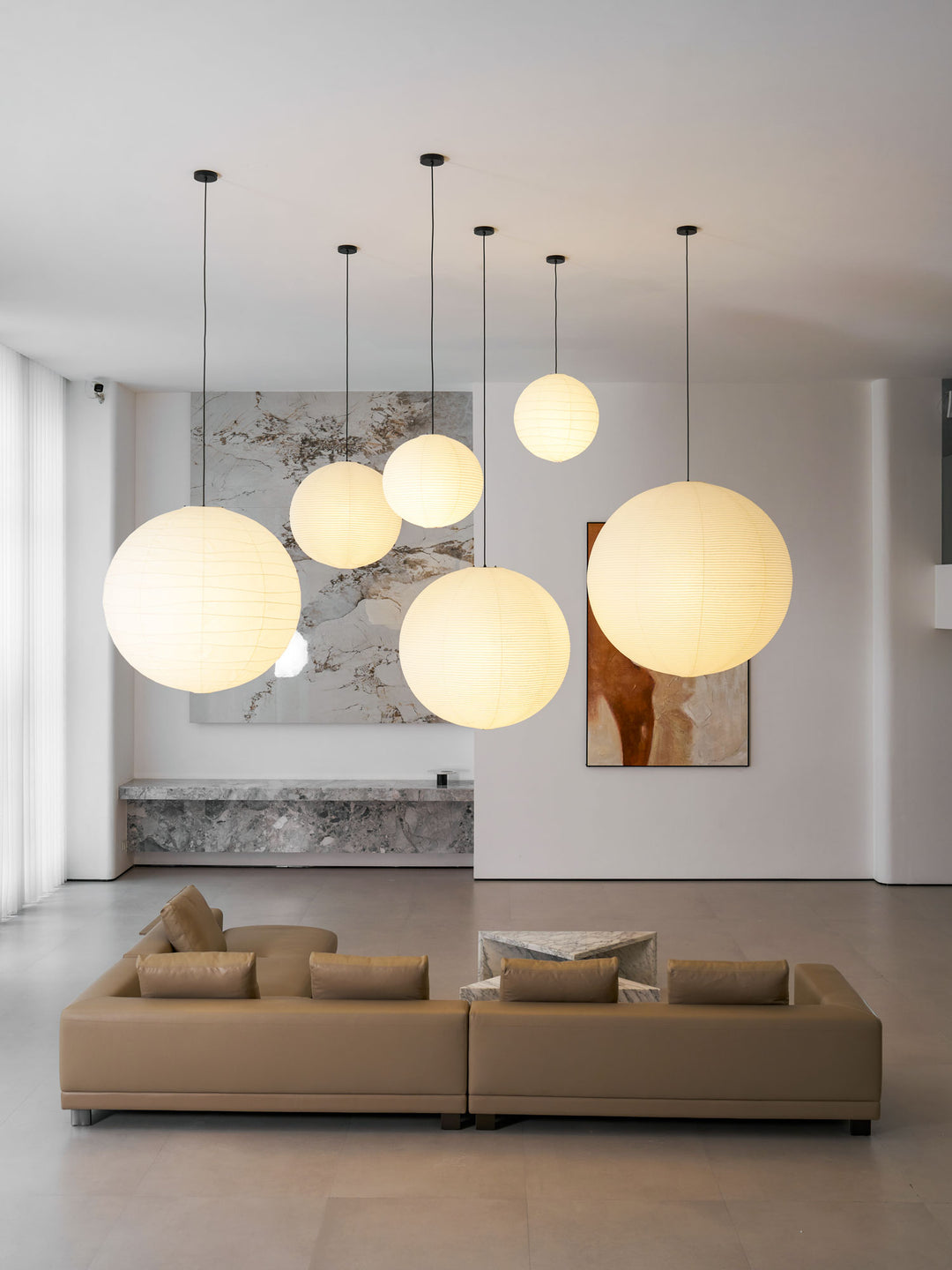 Washi Paper Round Series Pendant Lamp - Vakkerlight