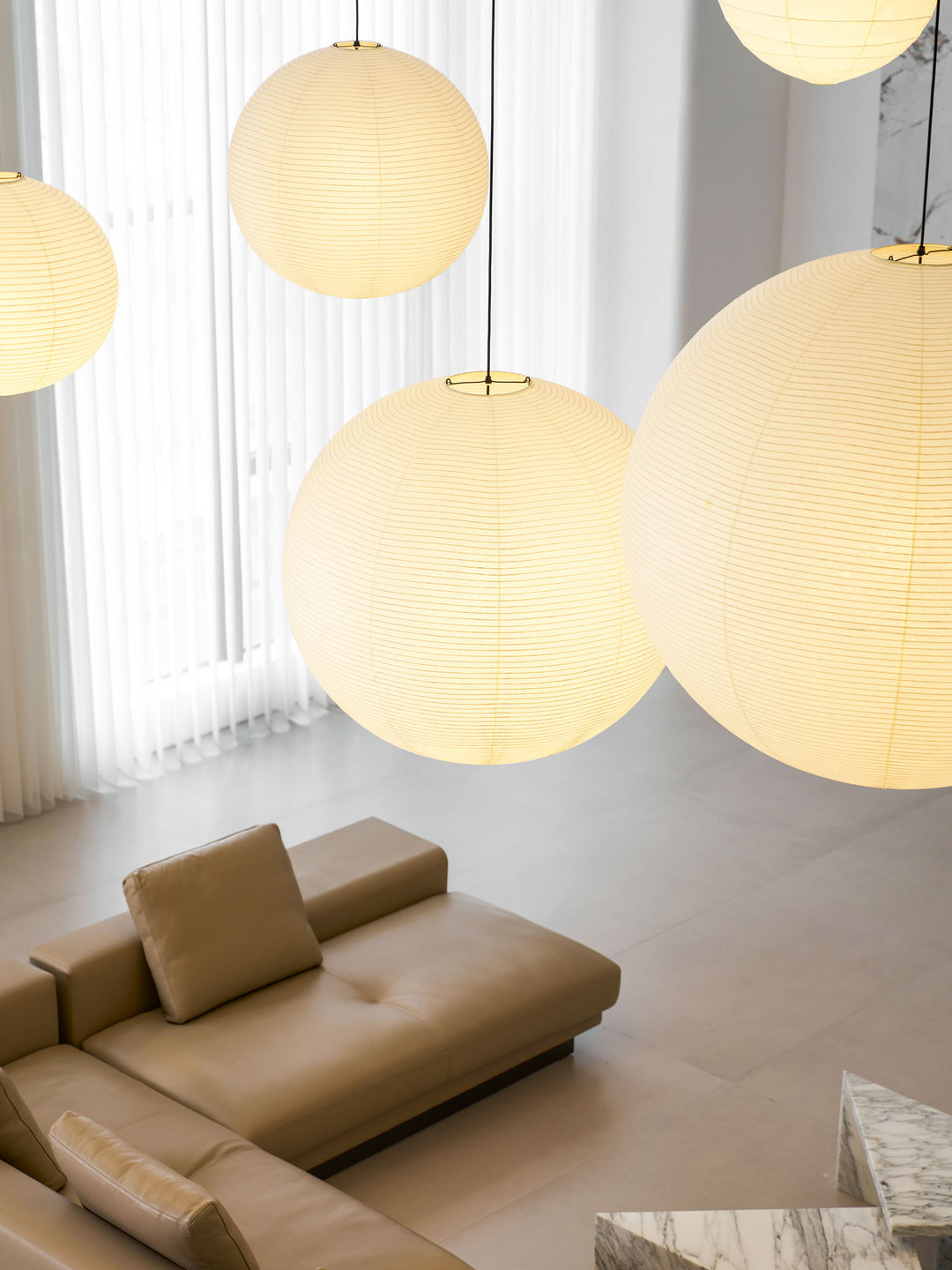Washi Paper Round Series Pendant Lamp - Vakkerlight