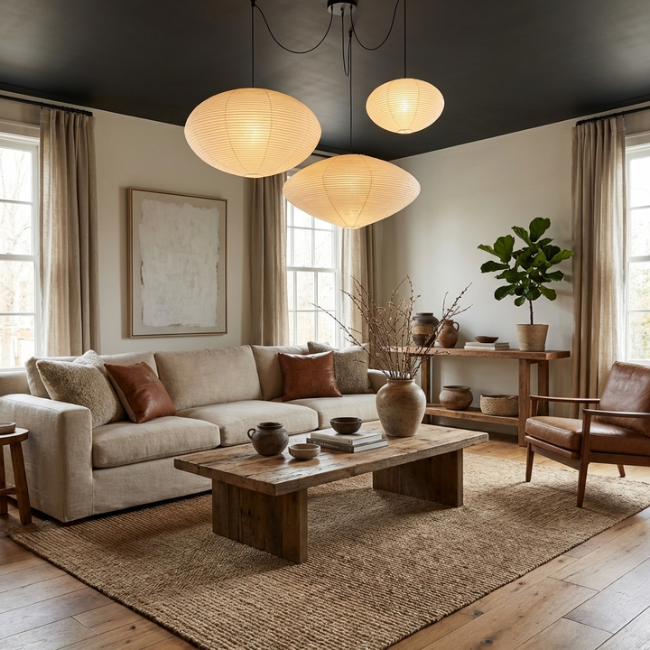 Washi Paper 15A 21A 26A Pendant Light