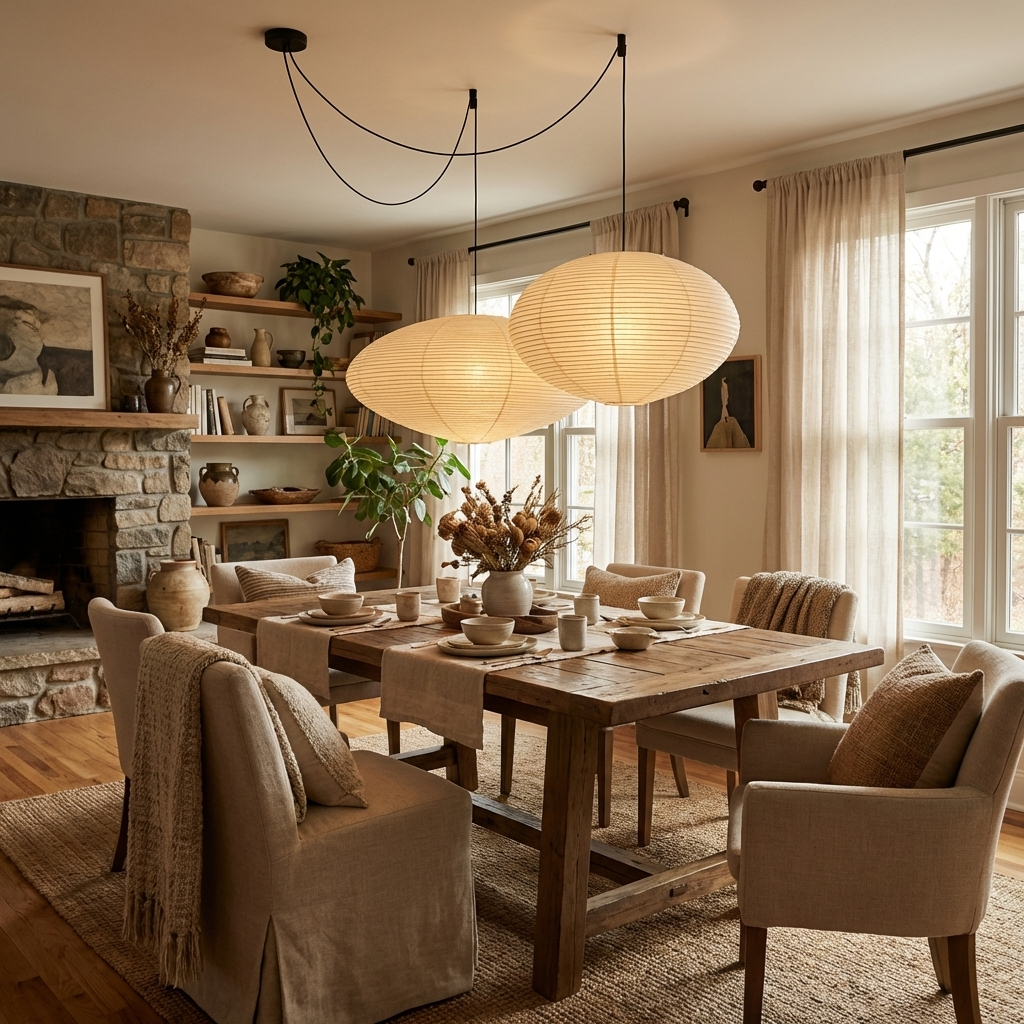 Washi Paper 15A 21A 26A Pendant Light