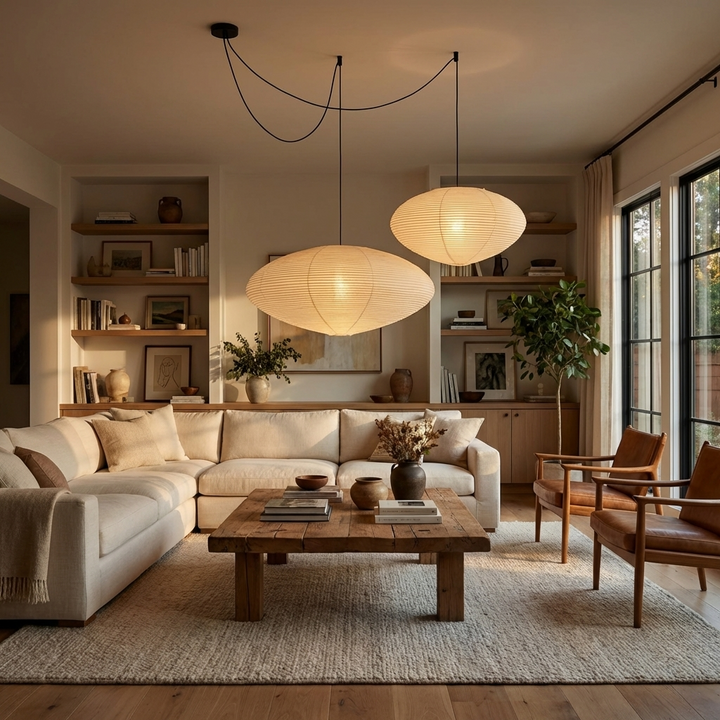 Washi Paper 15A 21A 26A Pendant Light