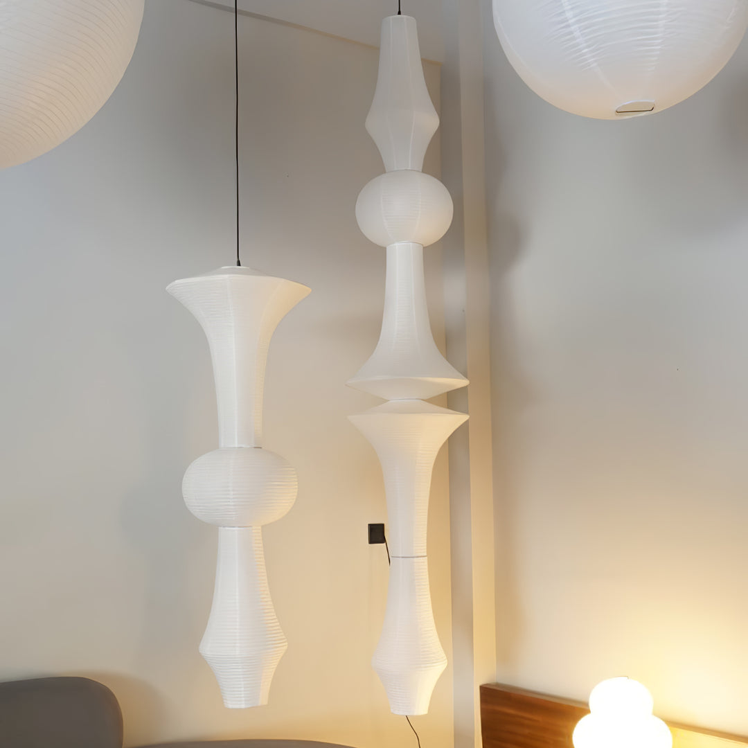 Washi Paper E Pendant Light - Vakkerlight