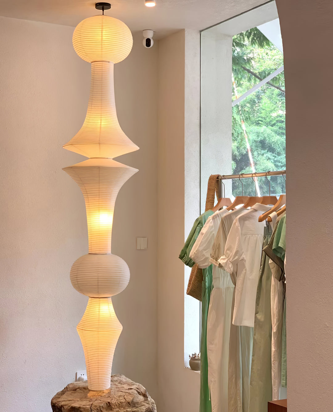 Washi Paper E Pendant Light - Vakkerlight