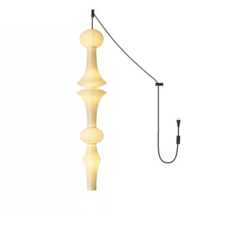 Washi Paper E Pendant Swag Light - Vakkerlight