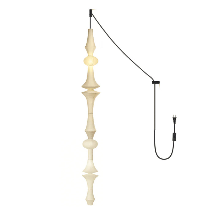 Washi Paper E Pendant Swag Light - Vakkerlight
